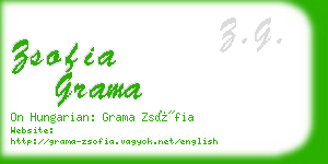 zsofia grama business card